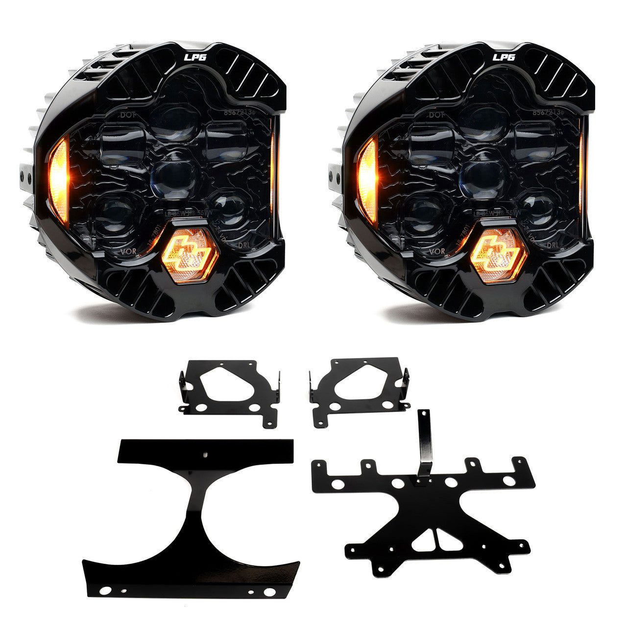 Baja Designs - DOT LP6 LEDヘッドライトキット - 2015-2024 Harley Davidson ロードグライド用