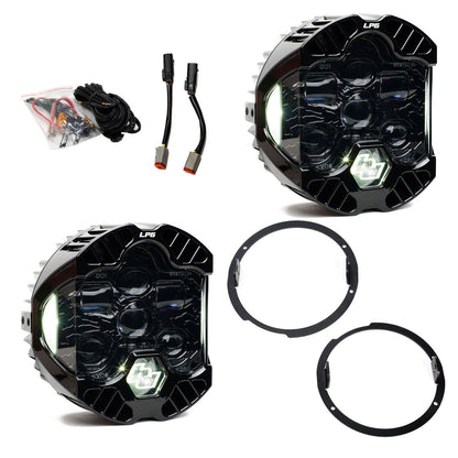Baja Designs - DOT LP6 ヘッドライトキット クリア/アンバーDRL - 2007-2018 ジープ JK