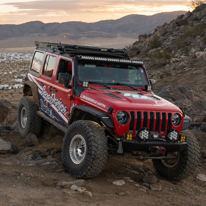 Baja Designs Jeep JLJT S8 または OnX6+ 50インチ ルーフマウントライトキット - 2020-24 グラディエーター; 2018-24 ラングラー JL; Rubicon 392 除く
