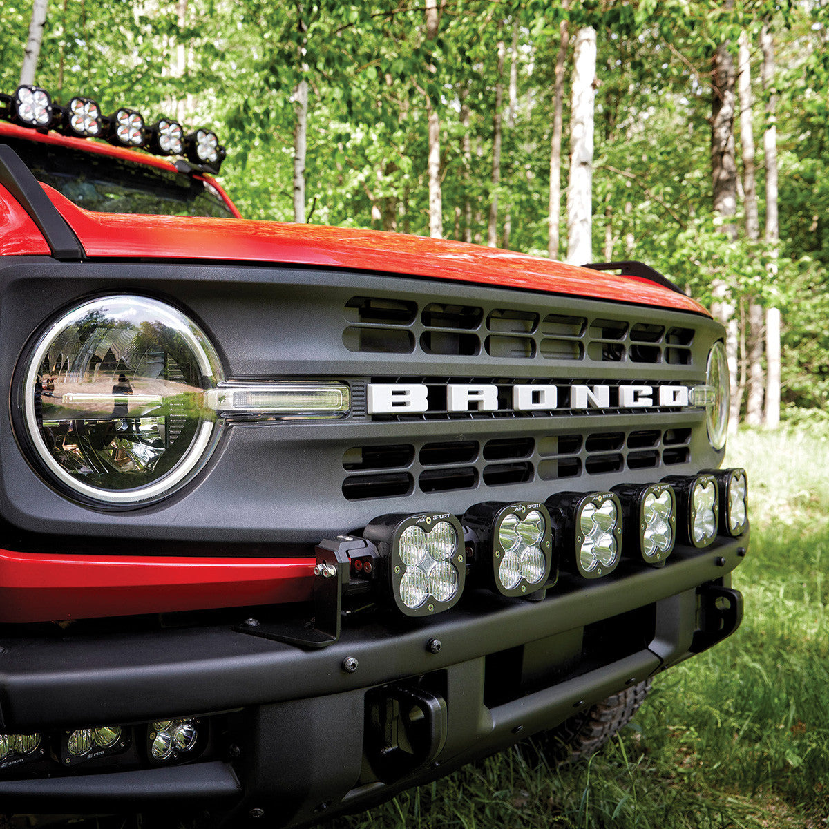 Baja Designs Bronco（21年以降）、6 XL Pro Linkable、スチールバンパー用 トグルまたはアップフィッター