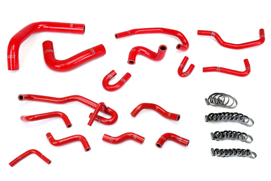 HPS シリコン ホース キット - ラジエーターおよびヒーター ホース 57-2191-RED