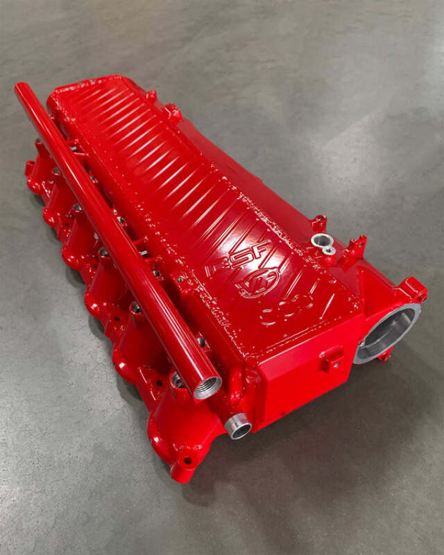 CSF BMW Gen 1 B58 チャージエアクーラーマニホールド - ファイヤーエンジンレッド