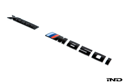 iND g15 m850i painted trunk emblem - iND Distribution