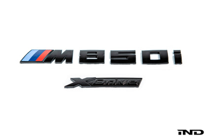 iND g15 m850i painted trunk emblem - iND Distribution