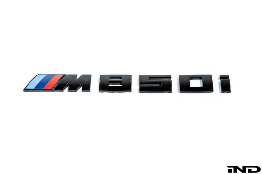 iND g15 m850i painted trunk emblem - iND Distribution