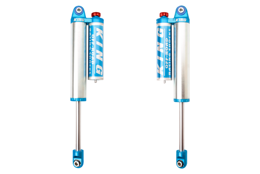King Shocks 00-10 シボレー シルバラード 2500/3500/HD リア 2.5インチ（約63.5mm）径 ピギーバックリザーバー ショック アジャスタブル（ペア）