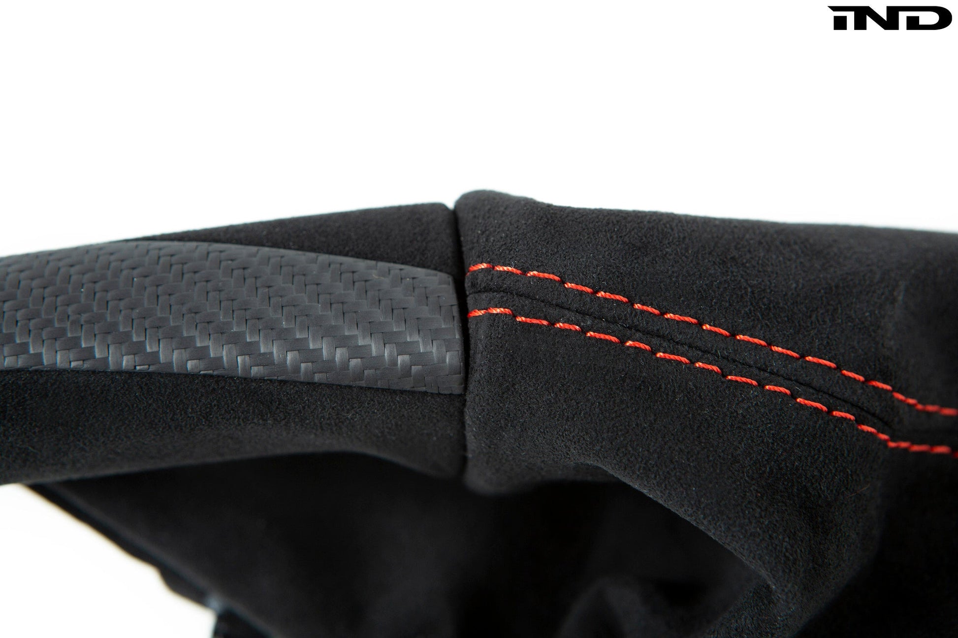 iND f87 m2 matte carbon stitched parking brake handle - iND Distribution