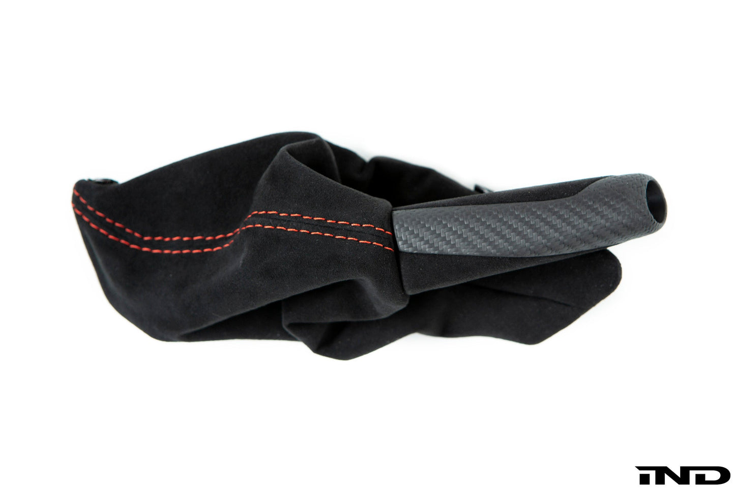iND f87 m2 matte carbon stitched parking brake handle - iND Distribution
