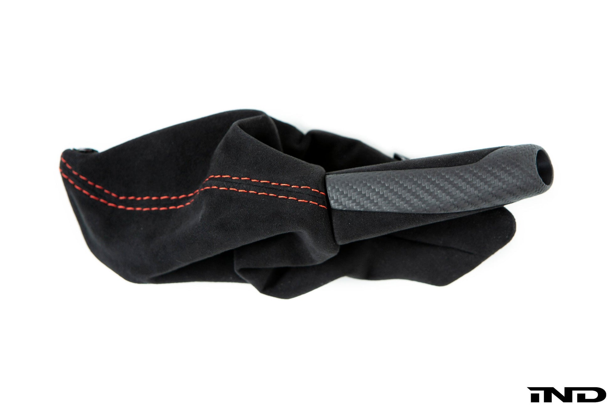 iND f87 m2 matte carbon stitched parking brake handle - iND Distribution