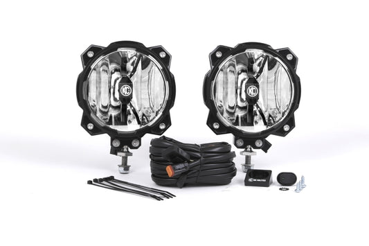 KC HiLiTES 6インチ Pro6 Gravity LEDライト 20W シングルマウント スポットビーム（ペアパックシステム）