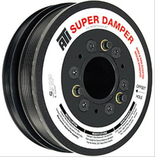 ATI ダンパー - 5.67インチ（約144mm） - アルミ製 - 6/4溝 - 25%アンダードライブ - LS1/LS2 - フロント＆リアボディ - 10本UD A/C対応 - 1個入り