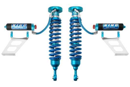 King Shocks 2007年以降トヨタ タンドラ用 2.5インチ径フロントコイルオーバー（リモートリザーバー付き・調整機能付きペア）
