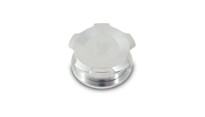 Vibrant アルミ 溶接バング 外径1.5インチ(約38mm) ポリッシュ アルミネジキャップ付き