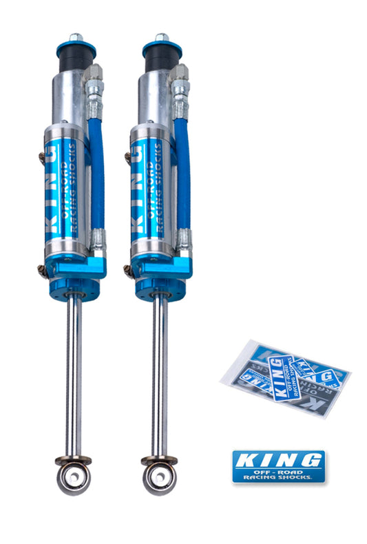 King Shocks 07-18 ジープ ラングラー JK フロント 2.5インチ径（約63.5mm） ピギーホース リザーブショック 0-2インチ（約0-50.8mm）リフト（ペア）