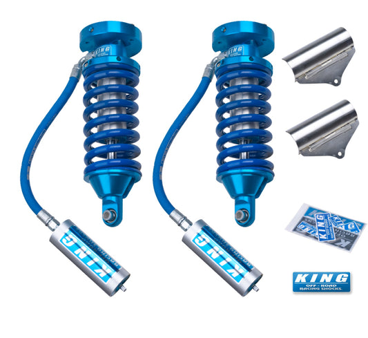 King Shocks 04-15 Nissan Titan フロント 2.5インチ径（約63.5mm）リモートリザーバー コイルオーバー（ペア）