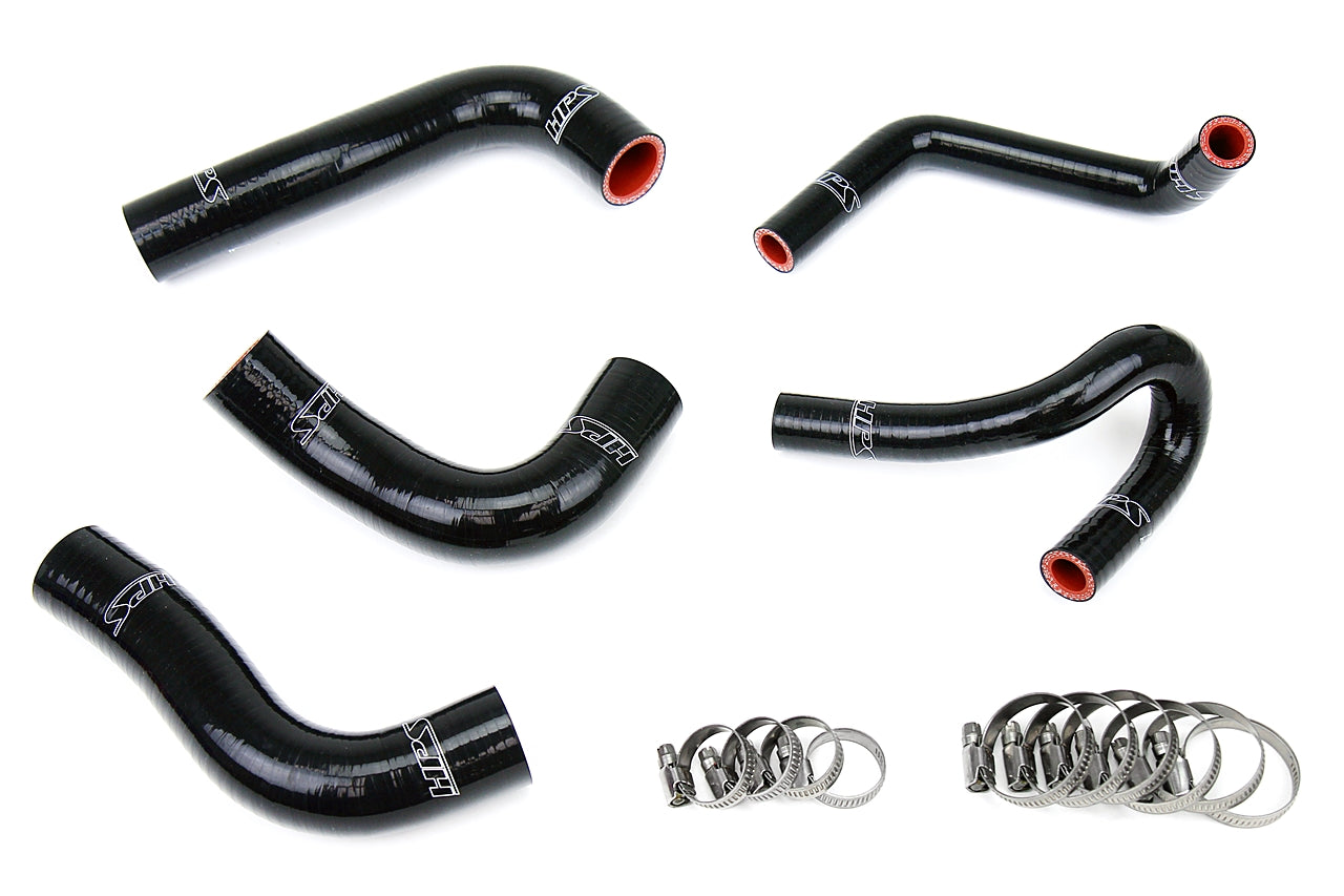 HPS シリコン ホース キット - ラジエーターおよびヒーター ホース 57-1412-BLK