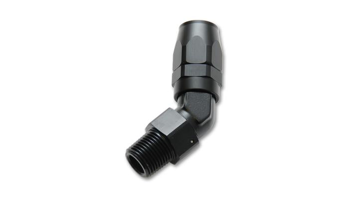 Vibrant -8AN 1/2NPT オス 45度 ホースエンドフィッティング