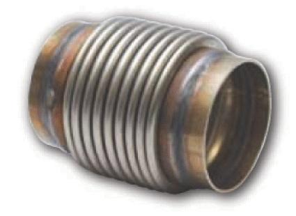 Vibrant ステンレス ベローズアッセンブリー ソリッドライナー付 電解研磨 入口/出口内径4インチ(約102mm) 全長4インチ(約102mm)