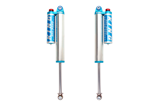 King Shocks 09-18年製ラム1500 4WD リア 2.5インチ（約63.5mm）径 ピギーバックリザーバーショックアブソーバー 調整式（ペア）