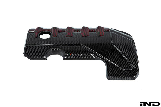 Eventuri Audi 8Y / 8V RS3 / 8S TTRS ブラックカーボン＆レッドケブラー エンジンカバー