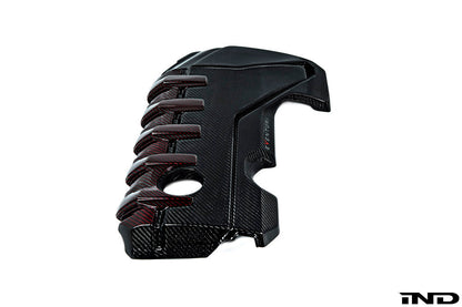 Eventuri Audi 8Y / 8V RS3 / 8S TTRS ブラックカーボン＆レッドケブラー エンジンカバー