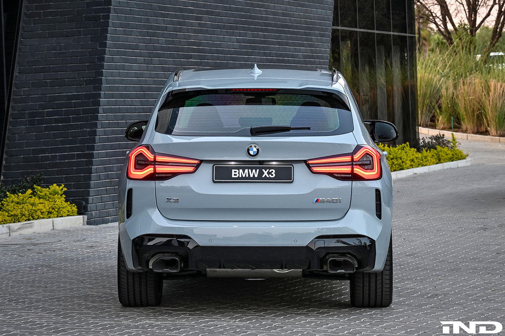 IND G01 X3 LCI Mスポーツ 塗装済みリアリフレクターセット - グロスブラック