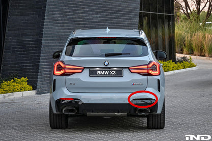 IND G01 X3 LCI Mスポーツ 塗装済みリアリフレクターセット - グロスブラック