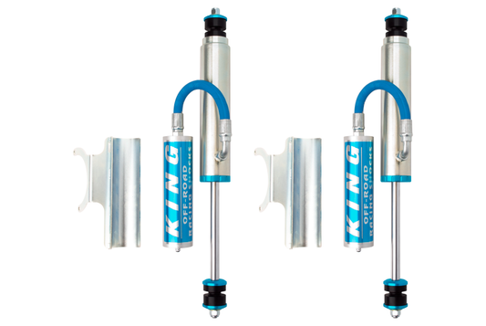 King Shocks トヨタ ランドクルーザー 76/78/79 フロント 2.5インチ（約63.5mm）径 リモートリザーバーショック（ペア）