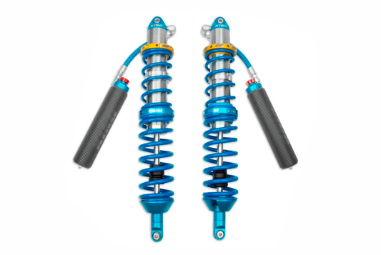 King Shocks 16+ YXZ 1000R 3.0 リアホースリモート 内部バイパスコイルオーバー フィン付きレザーバー 調整機能付き