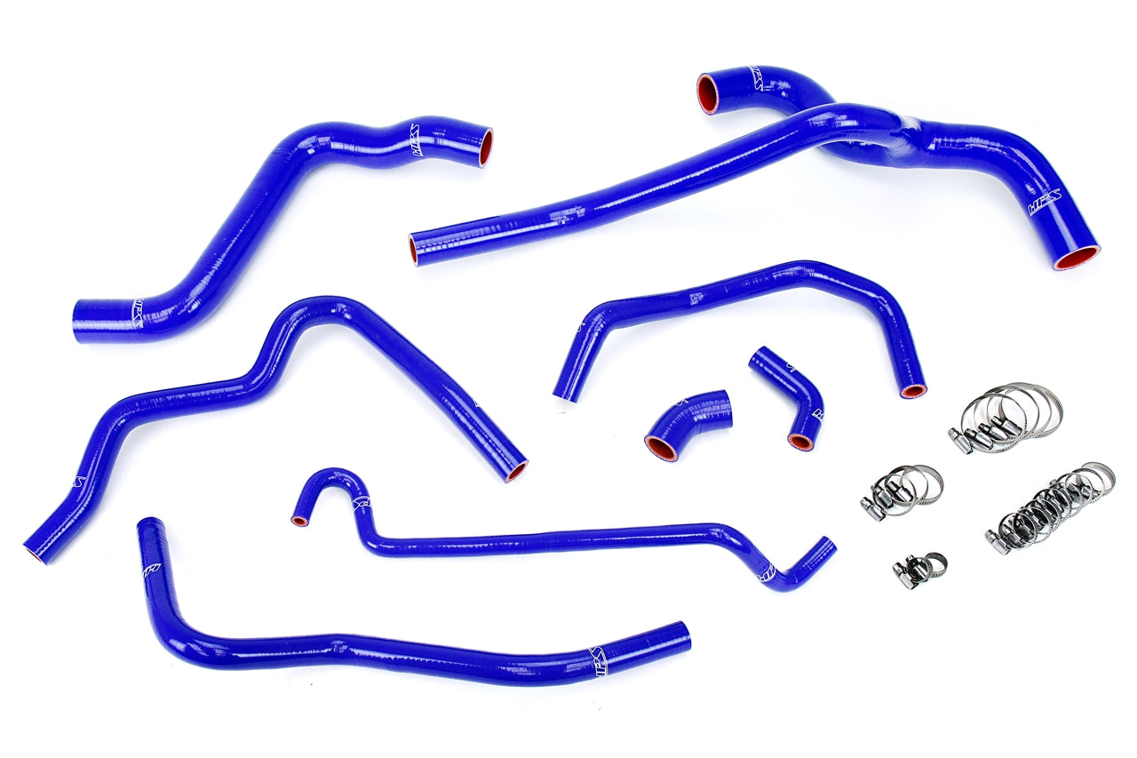 HPS シリコン ホース キット - ラジエーターおよびヒーター ホース 57-1400-BLUE