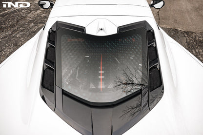 Eventuri シボレー C8 コルベット ブラックカーボン エンジンカバー