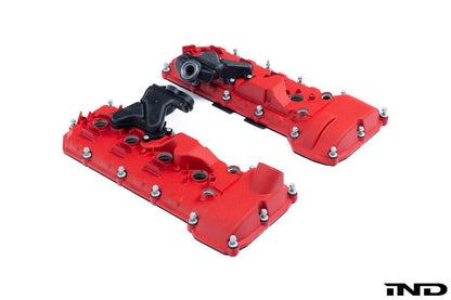 IND E9X M3 (S65) パウダーコーティングバルブカバーセット（サービスキット付き）