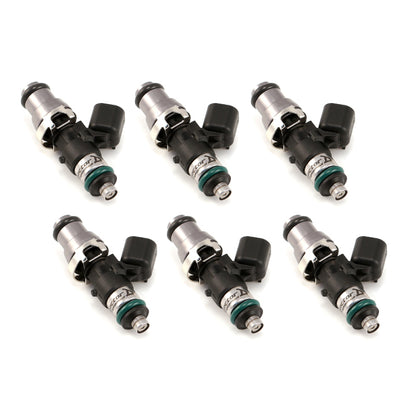 Injector Dynamics 1340ccインジェクター - 48mm（約4.8cm）長さ - 14mmグレーキャップ - 14mm下部Oリング（6個セット）