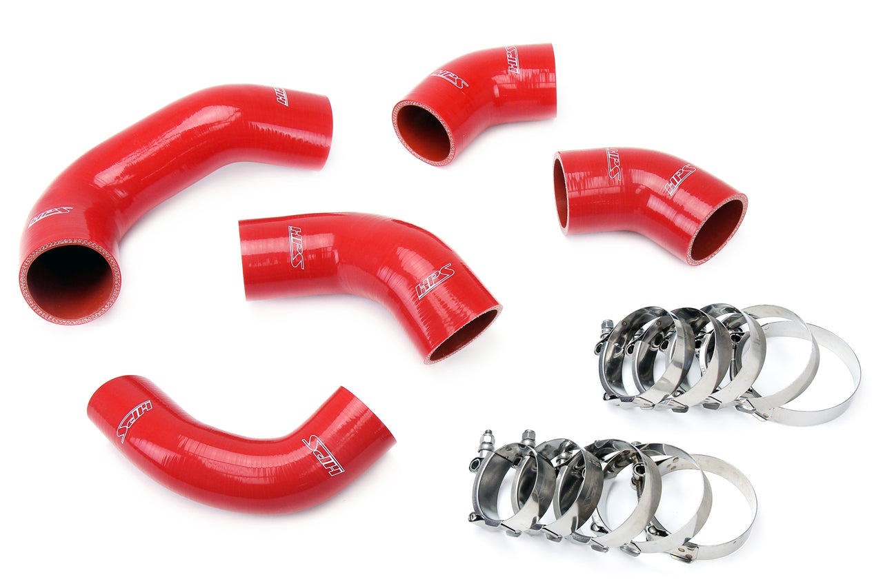 HPS シリコン ホース キット - インタークーラー ホース ブーツ 57-1227-RED