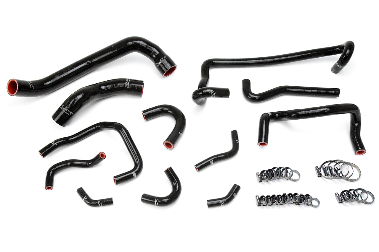 HPS ラジエーターおよびヒーター ホース キット - 1989-1994 日産 BNR32 スカイライン GT-R RB26DETT(57-1782-BLK)