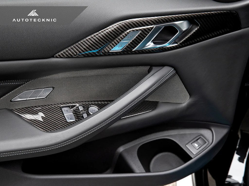 AutoTecknic G82 M4 ドライカーボン ウィンドウスイッチパネルトリムセット