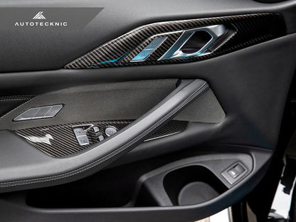 AutoTecknic G82 M4 ドライカーボン ウィンドウスイッチパネルトリムセット