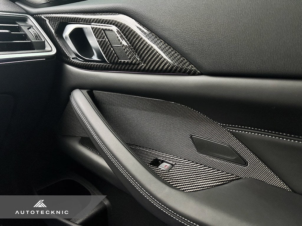 AutoTecknic G82 M4 ドライカーボン ウィンドウスイッチパネルトリムセット