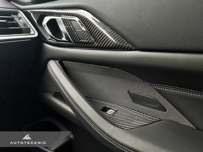 AutoTecknic G82 M4 ドライカーボン ウィンドウスイッチパネルトリムセット