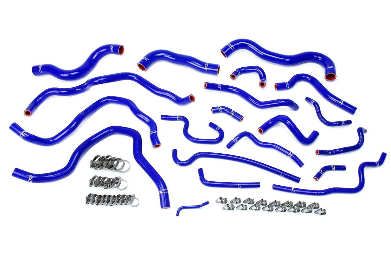 HPS シリコン ホース キット - ラジエーターおよびヒーター ホース 57-1607-BLUE