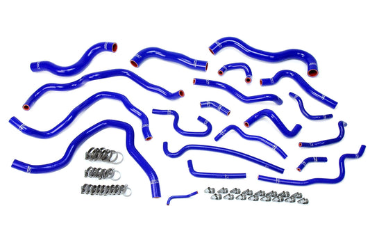 HPS シリコン ホース キット - ラジエーターおよびヒーター ホース 57-1607-BLUE
