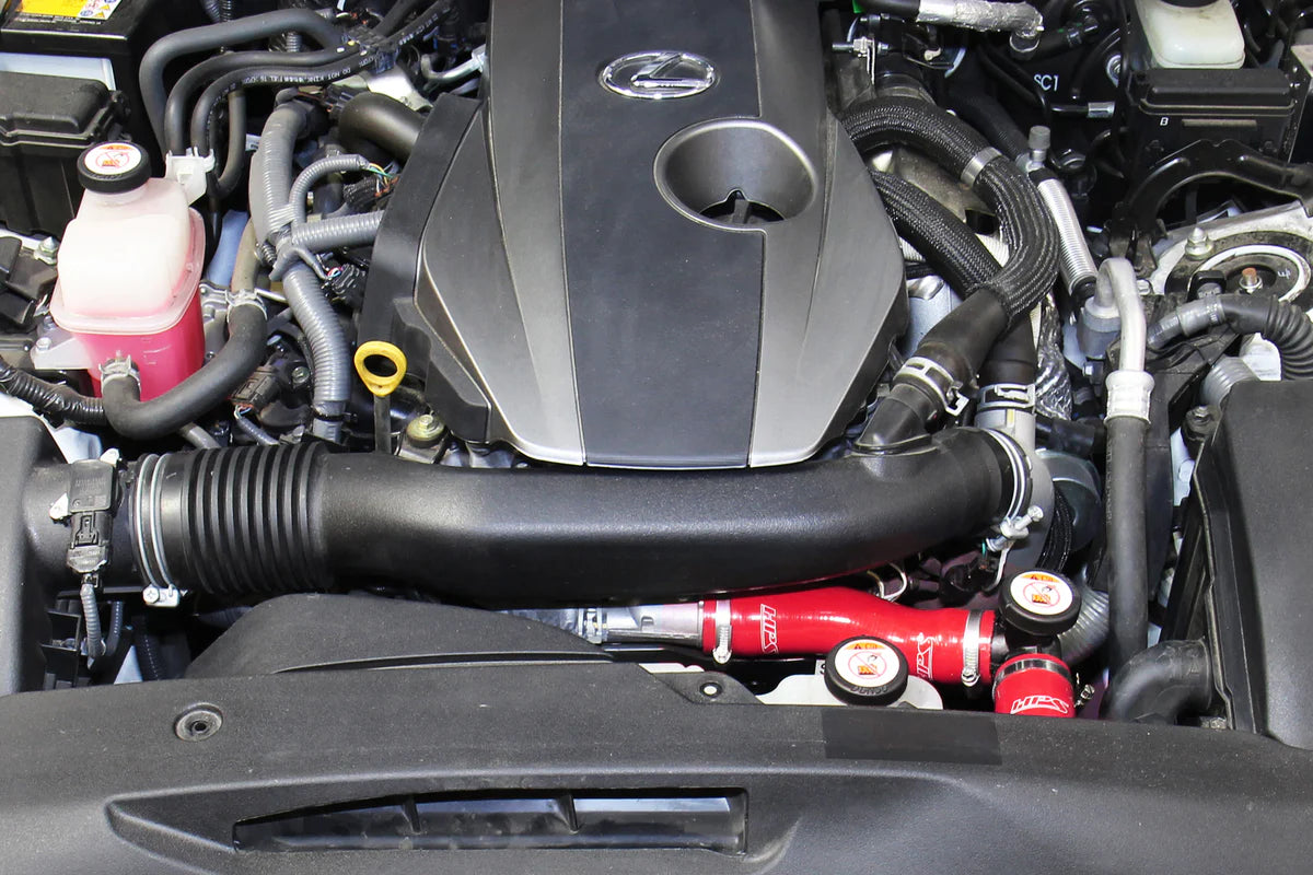 HPS シリコンホースキット - ラジエーターホース 2016年+ Lexus IS200t / IS300 2.0L ターボ 57-1829-RED