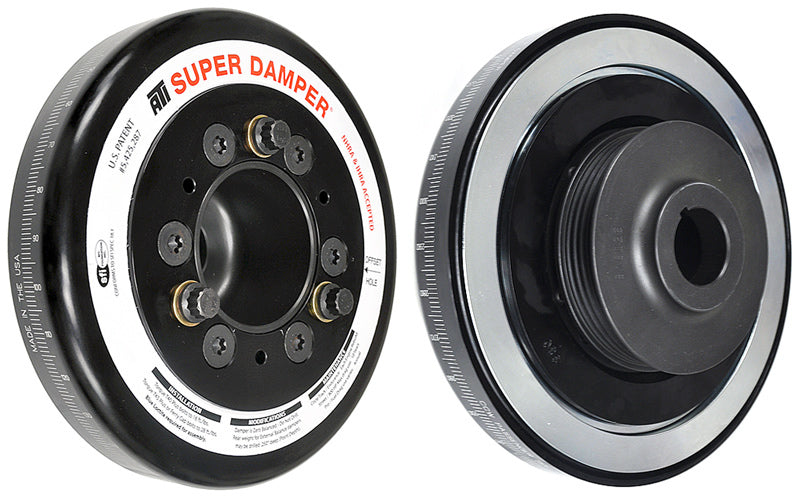 ATI ダンパー - 7.074インチ（約179.6mm） - アルミ製 - ホンダ Bシリーズ用 - レースダンパー - 4溝 スチールハブ - 2リング