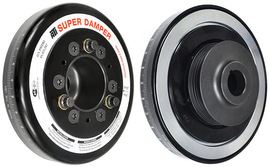ATI ダンパー - 7.074インチ（約179.6mm） - アルミ製 - ホンダ Bシリーズ用 - レースダンパー - 4溝 スチールハブ - 2リング