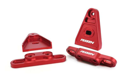 Perrin 15年以降 Subaru WRX/STI ハイリフト ボンネットフードブラケット - レッド