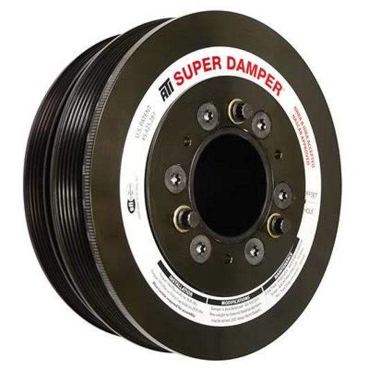 ATI ダンパー - 7.425インチ（約188.6mm） - スチール製 LW - 6/4 溝 - LS3 カマロ - 10-15 - Gen 3 Vortec トラック - LS - 3リング