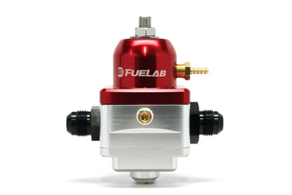 Fuelab 529 電子式インジェクション用 アジャスタブル燃圧レギュレーター（1）-6AN イン（1）-6ANリターン - レッド