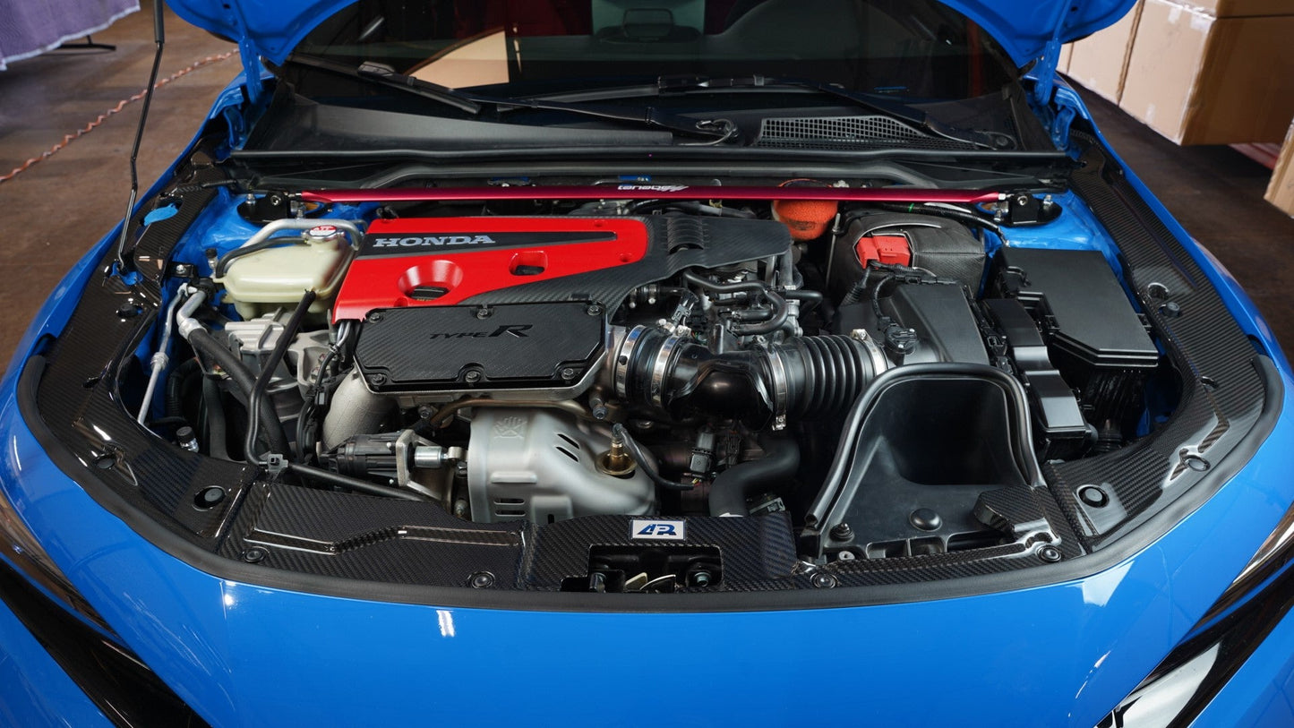 APR Performance カーボンファイバー ラジエータークーリングプレート - ホンダ FL5 シビック タイプR