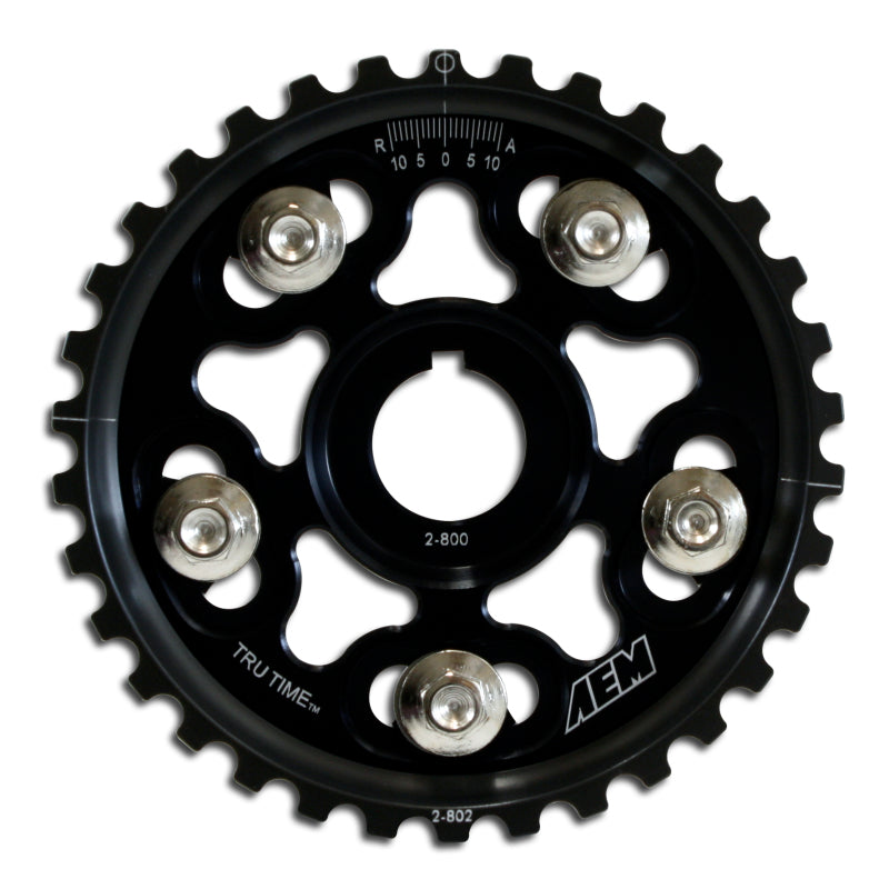 AEM 90-91年式 Acura Integra RS LS GS & GSR / 99-00年式 Honda Civic Si ブラック Tru-Time カムギア
