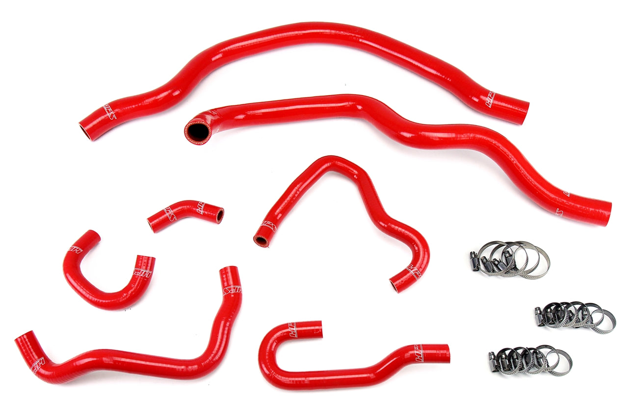 HPS シリコン ホース キット - ラジエーターおよびヒーター ホース 57-1489-RED